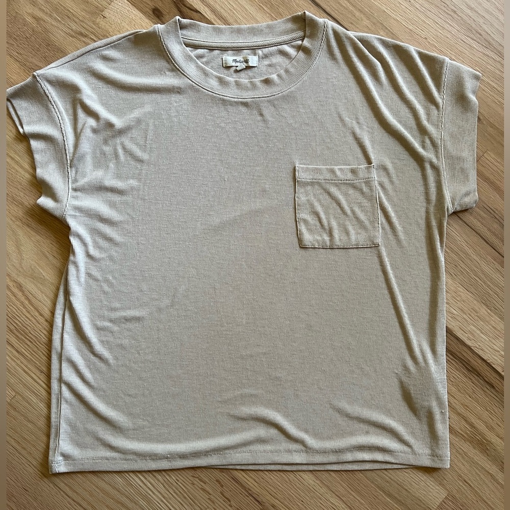 Madewell neutral top, size large